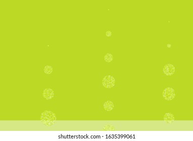 Light Green, Yellow vector background with spots. Modern abstract illustration with colorful water drops. Design for your business advert.