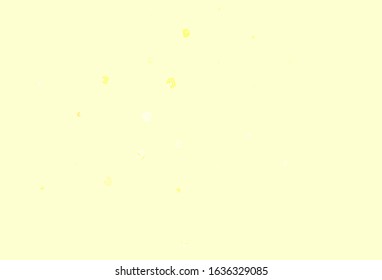 Light Green, Yellow vector background with bubbles. Blurred decorative design in abstract style with bubbles. Pattern for textures of wallpapers.