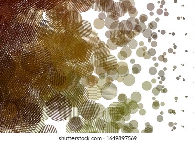 Light Green, Yellow vector background with spots. Illustration with set of shining colorful abstract circles. Pattern for futuristic ad, booklets.