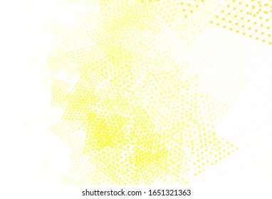 Color verde claro, fondo vectorial amarillo con estilo poligonal con círculos. Círculos, líneas sobre fondo abstracto con degradado colorido. Patrón para sitios web.