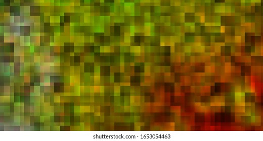 Light Green, Yellow vector background in polygonal style. New abstract illustration with rectangular shapes. Design for your business promotion.