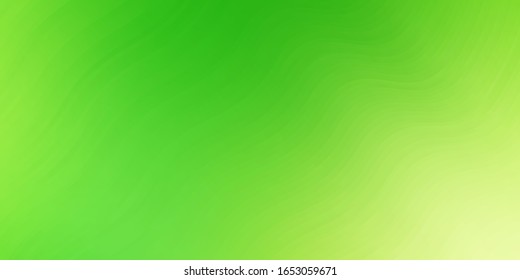 Light Green, Yellow vector background with curved lines. Abstract illustration with gradient bows. Pattern for websites, landing pages.