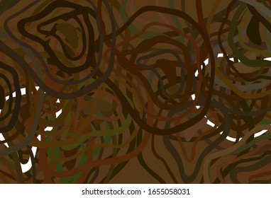 Color verde claro, fondo vectorial amarillo con líneas curvas. Muestra con líneas coloridas, formas. Estilo abstracto para el diseño de su negocio.