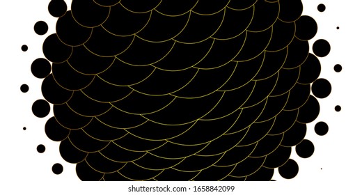 Light Green, Yellow vector background with bubbles. Colorful illustration with gradient dots in nature style. Pattern for booklets, leaflets.