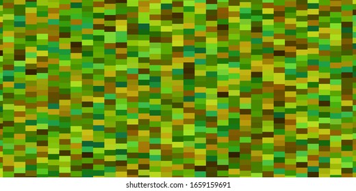 hellgrüner, gelber Vektorillustration-Hintergrund mit Rechtecken. Farbige Abbildung mit Farbverlauf-Rechtecken und Quadraten. Muster für Geschäftsunterlagen, Faltblätter