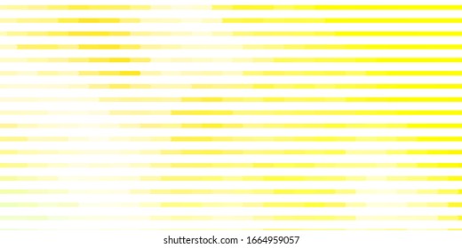 Light Green, Yellow vector background with lines. Repeated lines on abstract background with gradient. Pattern for websites, landing pages.