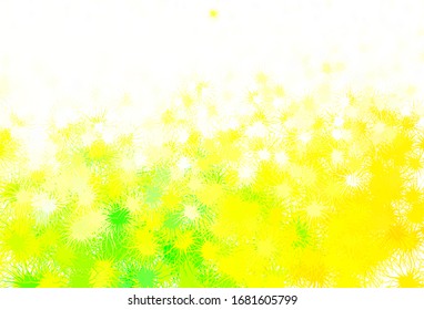 Light Green, Yellow vector background with abstract shapes. Simple colorful illustration with abstract gradient shapes. Elegant design for wallpapers.