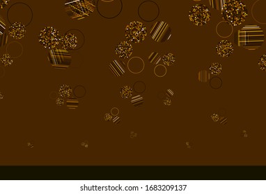 Light Green, Yellow vector background with bubbles. Blurred bubbles on abstract background with colorful gradient. Pattern for textures of wallpapers.