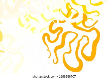 Light Green, Yellow vector background with abstract shapes. Illustration with colorful gradient shapes in abstract style. Background for a cell phone.