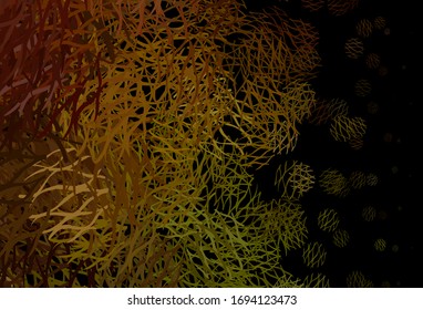Light Green, Yellow vector background with bent lines. Brand new colorful illustration in simple style. Abstract design for your web site.