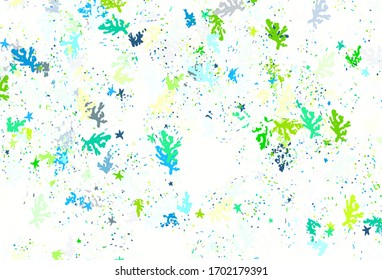 Light Green, Yellow vector background with abstract shapes. Illustration with colorful gradient shapes in abstract style. Modern design for your business card.