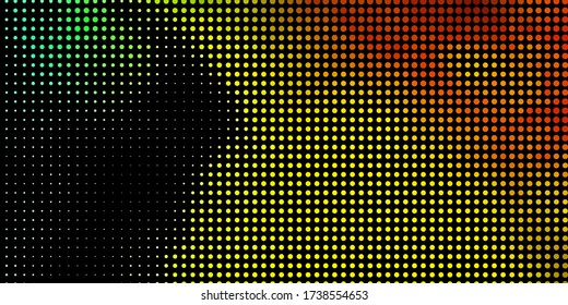 Hellgrüner, gelber Vektorhintergrund mit Flecken. Glitter abstrakte Illustration mit bunten Tropfen. Muster für Werbung für Unternehmen.