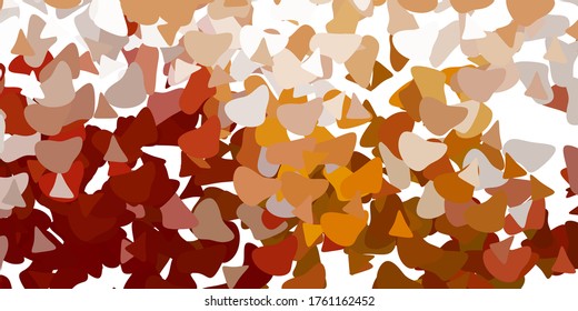 Light green, yellow vector background with random forms. Colorful illustration with simple gradient shapes. Modern design for your ads.