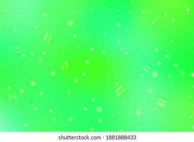 Verde claro, fondo vectorial amarillo en estilo navideño. Un diseño colorido al estilo navideño con gradiente. Patrón para sitios web escolares y gramaticales.