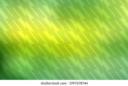 Light Green, Yellow vector background with stright stripes. Lines on blurred abstract background with gradient. Template for your beautiful backgrounds.