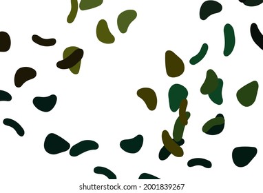 Hellgrüner, gelber Vektorhintergrund mit abstrakten Formen. Moderne abstrakte Illustration mit bunten Zufallsformen. Modernes Design für Ihre Visitenkarte.