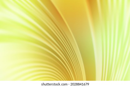 Light Green, Yellow vector background with wry lines. A shining illustration, which consists of curved lines. The best colorful design for your business.