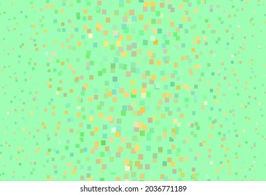 Light Green, Yellow vector background with rectangles. Rectangles on abstract background with colorful gradient. Best design for your ad, poster, banner.