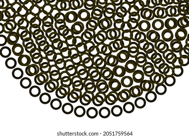 Light Green, Yellow vector background with bubbles. Illustration with set of shining colorful abstract circles. Pattern for ads, leaflets.