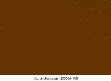 Verde claro, fondo vectorial amarillo con símbolos de género. Ilustración abstracta con símbolos de género de gradiente colorido. Diseño inteligente para aplicaciones de citas.