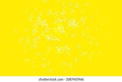 Light Green, Yellow vector background with forms of artificial intelligence. Abstract illustration with links and dots of AI. Design for depiction of cyber innovations.
