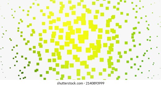 Light Green, Yellow vector background in polygonal style. Abstract gradient illustration with colorful rectangles. Pattern for busines booklets, leaflets