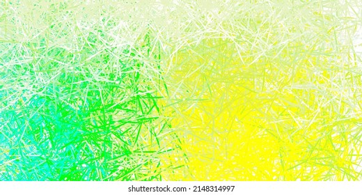 Light Green, Yellow vector background with triangles. Triangle shapes with colorful gradient in abstract style. Pattern for wallpapers.
