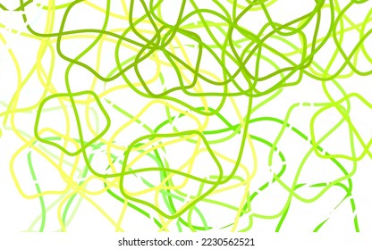 Verde claro, fondo vectorial amarillo con formas abstractas. Diseño decorativo en estilo abstracto con formas aleatorias. Diseño moderno para su tarjeta de visita.