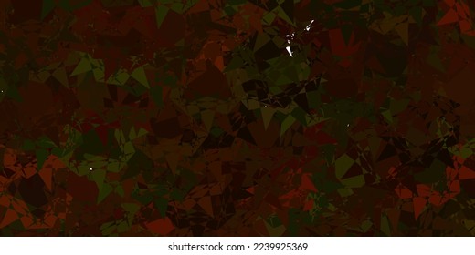 Light Green, Yellow vector background with polygonal forms. Outstanding abstract illustration with range of colorful triangles. Design for your wallpapers.