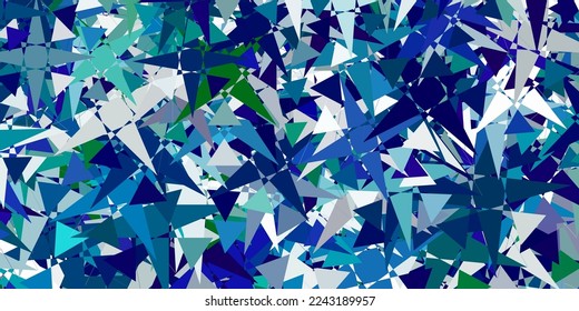 Light Green, Yellow vector background with triangles. Web material illustration with colorful abstract triangles. Pattern for wallpapers.