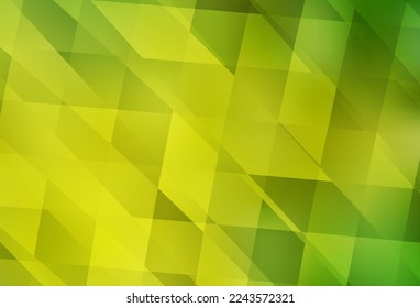 Verde claro, fondo vectorial amarillo en estilo poligonal. Ilustración de gradiente abstracto con rectángulos. Diseño inteligente para su anuncio comercial.