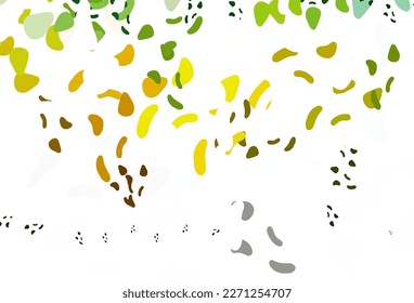 Light Green, Yellow vector background with abstract forms. Modern abstract illustration with colorful random forms. Background for a cell phone.