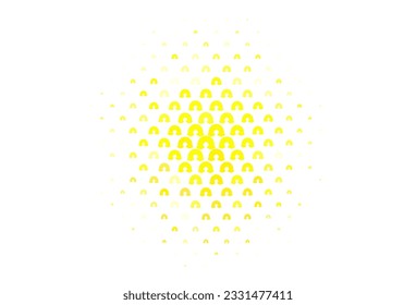 Light Green, Yellow vector background with rainbow symbols. Abstract illustration with gradient rainbow shapes. Best design happy events.