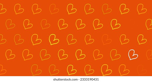 Light Green, Yellow vector background with hearts. Simple design in abstract style with women rights activism. Best design to show the power of women.