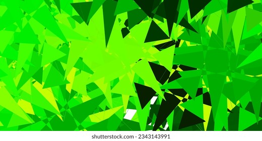 Light Green, Yellow vector background with random forms. Illustration with colorful shapes in abstract style. Modern design for your ads.