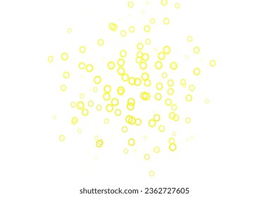 Light Green, Yellow vector background with bubbles. Abstract illustration with colored bubbles in nature style. Pattern for ads, leaflets.