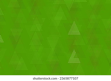 Light Green, Yellow vector background with polygonal style with circles. Abstract gradient illustration with circles, triangles. Pattern for commercials.