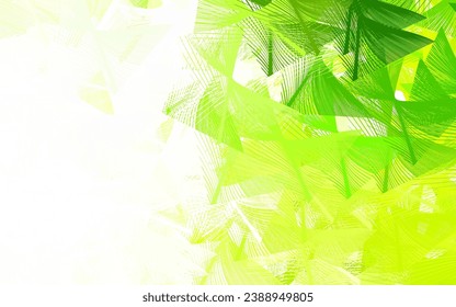 Light Green, Yellow vector background with abstract shapes. Modern abstract illustration with colorful random forms. Modern design for your business card.