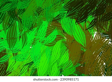 Light Green, Yellow vector background with abstract shapes. Illustration with colorful gradient shapes in abstract style. Modern design for your business card.