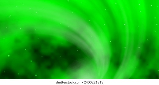 Light Green, Yellow vector background with small and big stars. Blur decorative design in simple style with stars. Design for your business promotion.