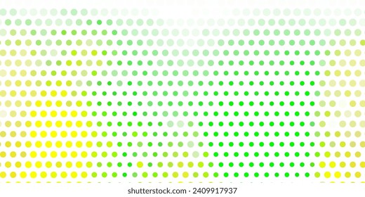 Light green, yellow vector background with bubbles. Abstract colorful disks on simple gradient background. Pattern for wallpapers, curtains.