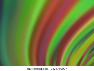 Light Green, Yellow vector background with abstract lines. Glitter abstract illustration with wry lines. Brand new design for your ads, poster, banner.