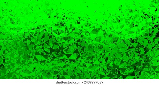 Light green, yellow vector background with triangles. Outstanding abstract illustration with range of colorful triangles. An easy addition to your commertials.