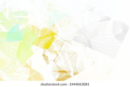 Light Green, Yellow vector background with abstract shapes. Illustration with colorful gradient shapes in abstract style. Background for a cell phone.