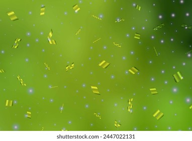 Fondo de Vector verde claro, amarillo en estilo de Navidad. Ilustración Abstractas del degradado con las cosas coloridas de las Navidades. Patrón para folletos, folletos de educación.