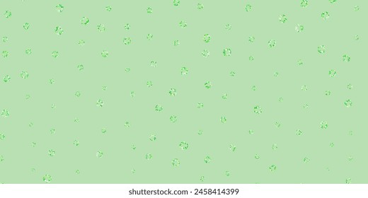 Verde claro, fondo de Vector amarillo con burbujas. Ilustración abstracta moderna con coloridas Formas circulares. Nueva Plantilla para un libro de marca.