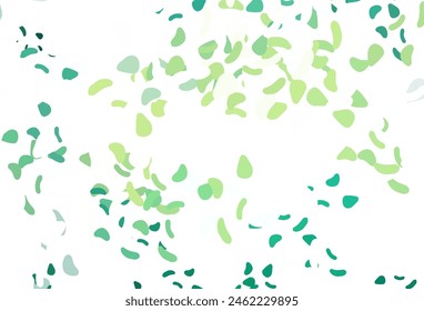 Light green, yellow vector background with abstract forms. Modern abstract illustration with colorful random forms. Simple design for your web site.