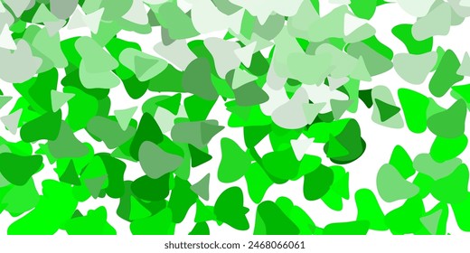Light green, yellow vector background with random forms. Simple design in abstract style with gradient forms. Smart design for your business.