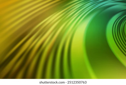 Verde claro, fundo de vetor amarelo com linhas. Uma amostra com linhas e formas coloridas. Modelo para telas de telefone celular.