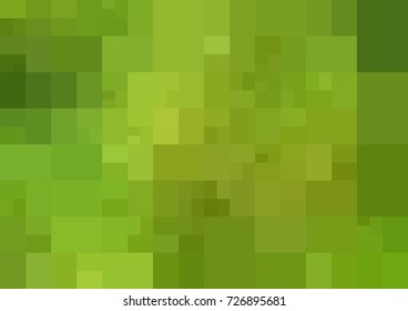 Light Green, Yellow vector Background rectangles and squares. Style Patchwork and Quilt. Geometric sample. Repeating routine with rectangle shapes.